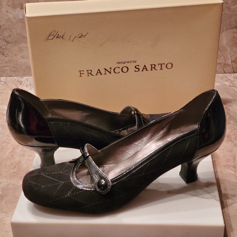 Franco Sarto Kid Suede Kitten heels
